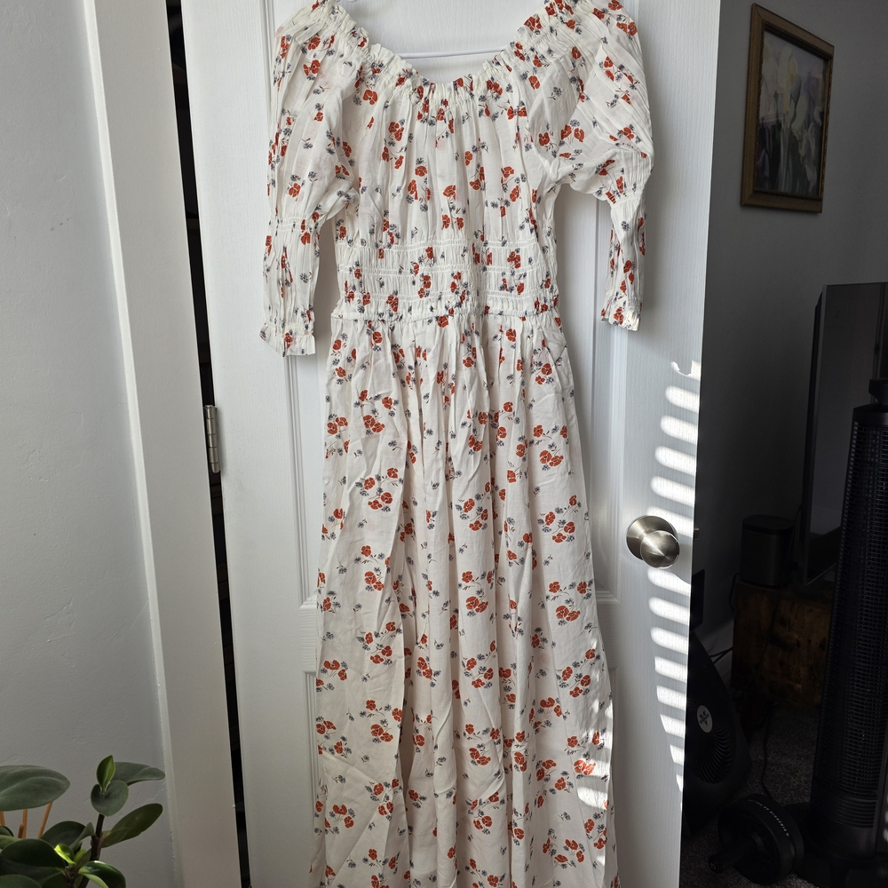 Doen Ischia Dress In Poppy Fields Size Small - Picture 5 of 8